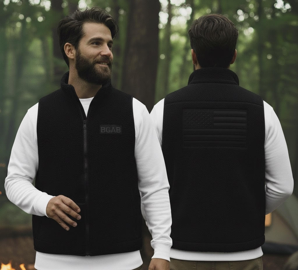 BGAB Black Ops Badge Fleece Vest