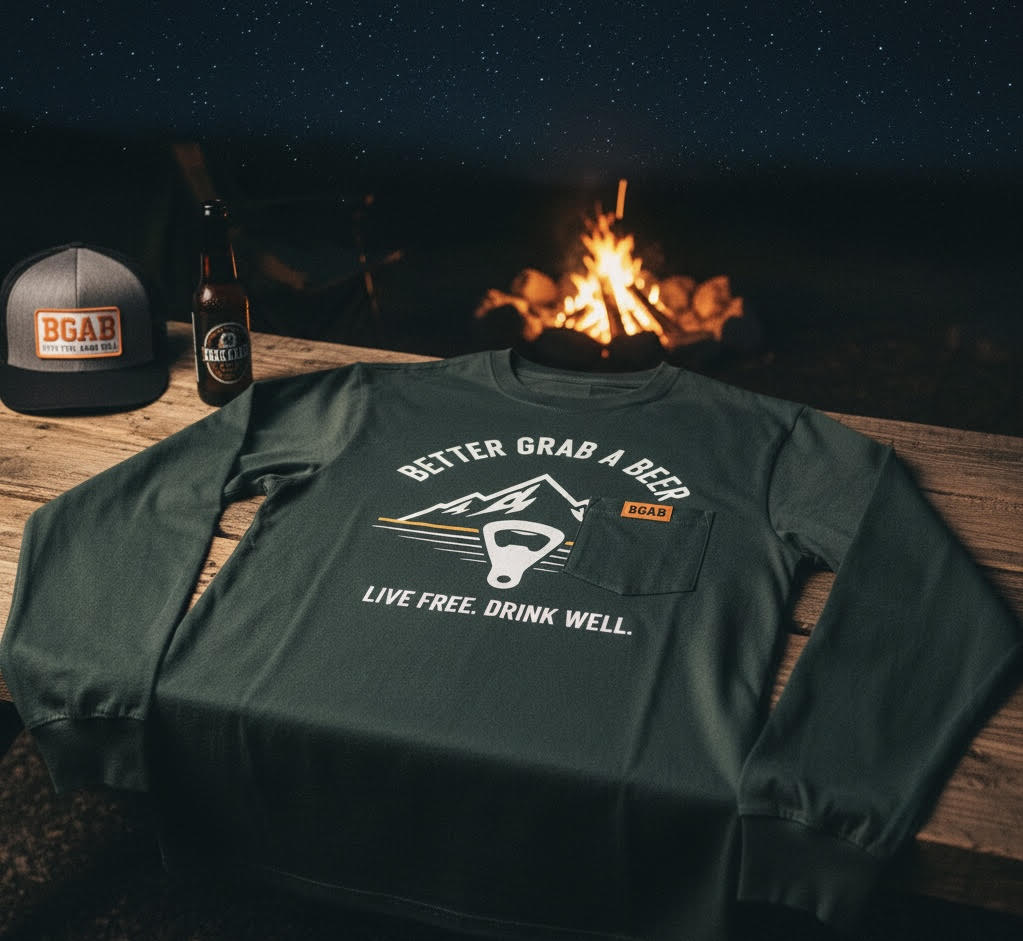 Limited Edition BGAB Live Free Drink Well Hat & Long Sleeve Shirt Combo