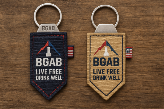 Live Free Drink Well Keychain