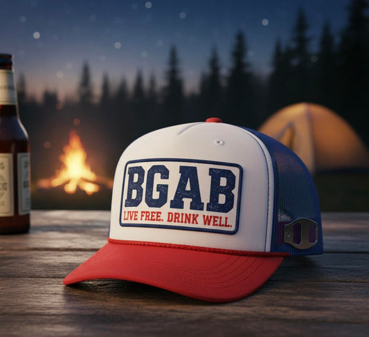 BGAB Red, White, and Brew Trucker